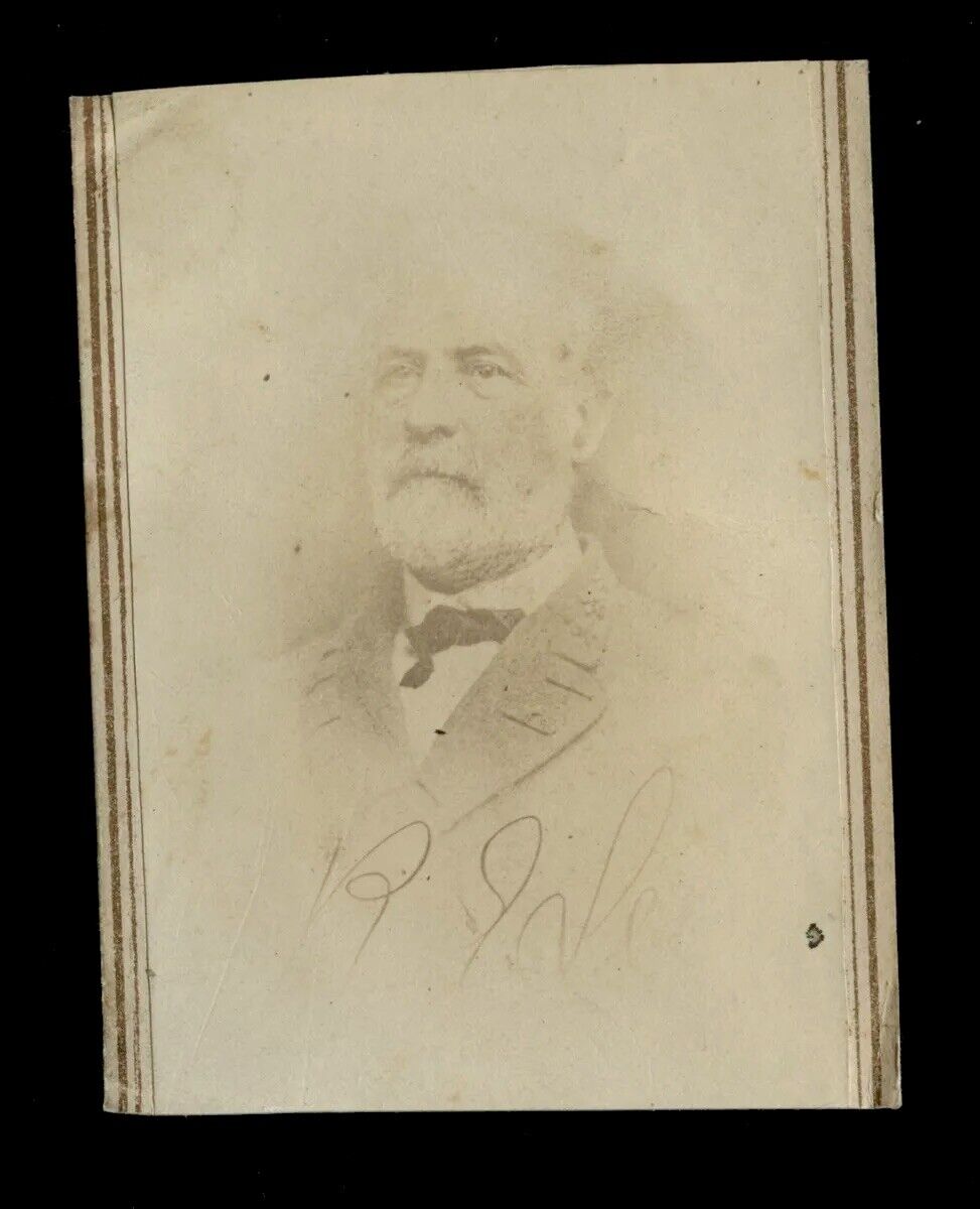 Original 1860s CDV Photo Civil War Confederate General Robert E. Lee