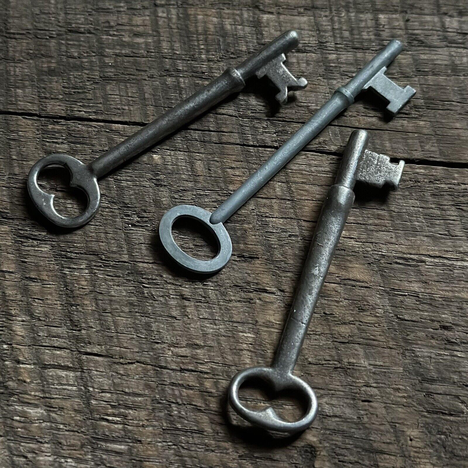 Lot of Three Antique Skeleton Keys