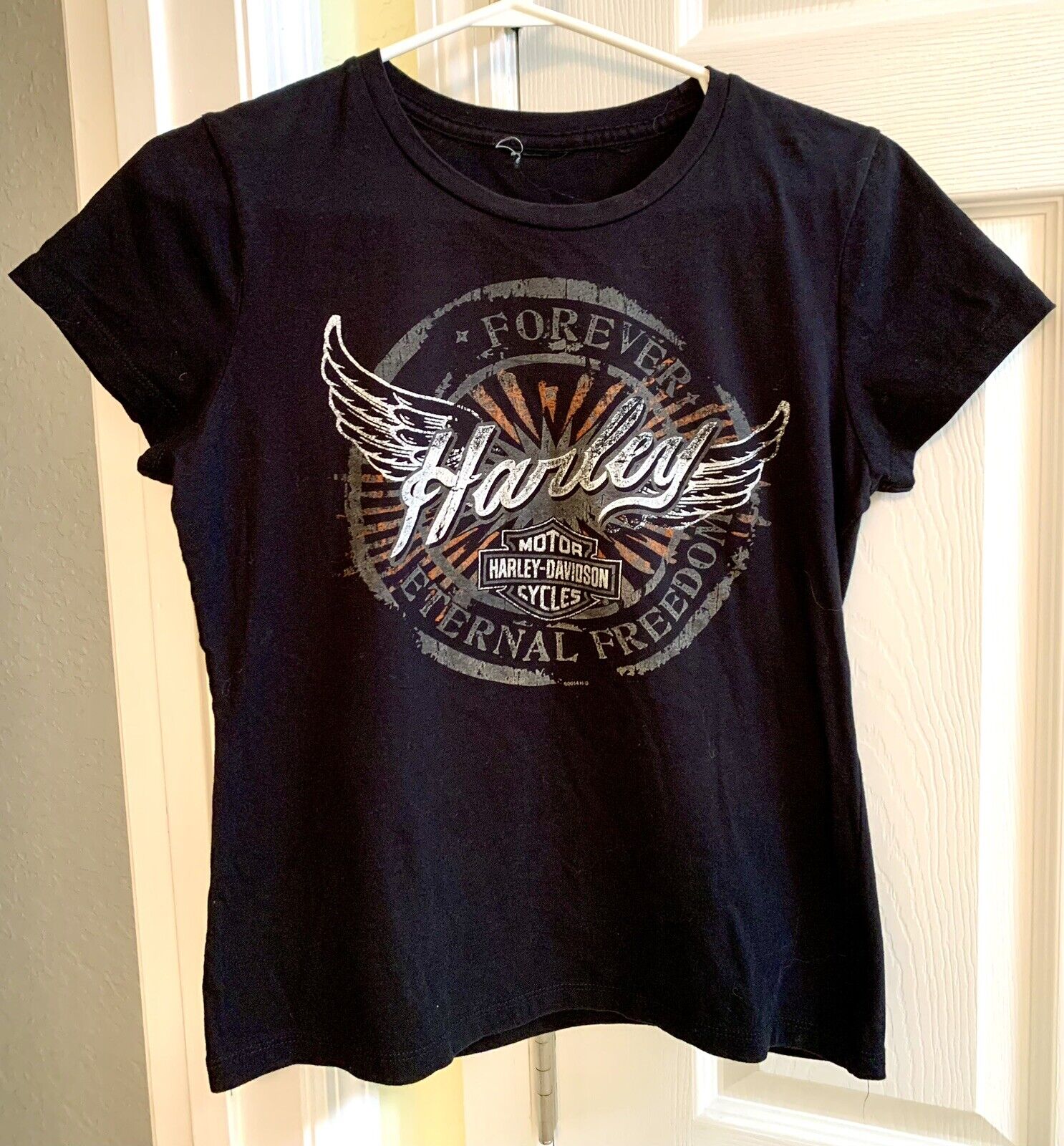 Vintage HARLEY DAVIDSON T Shirt Denali Wasilla, Alaska Medium