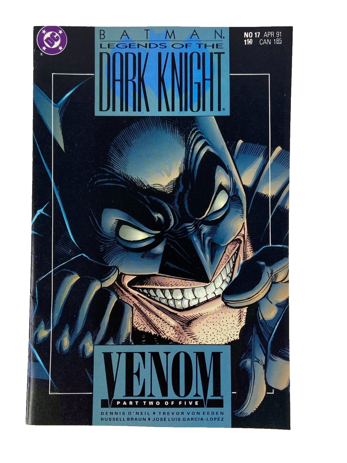 Batman Legends Of The Dark Knight Graphic Comic April 1991 #17 Venom