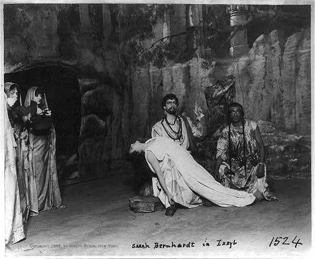 Photo:Sarah Bernhardt in Izeyl, c1896