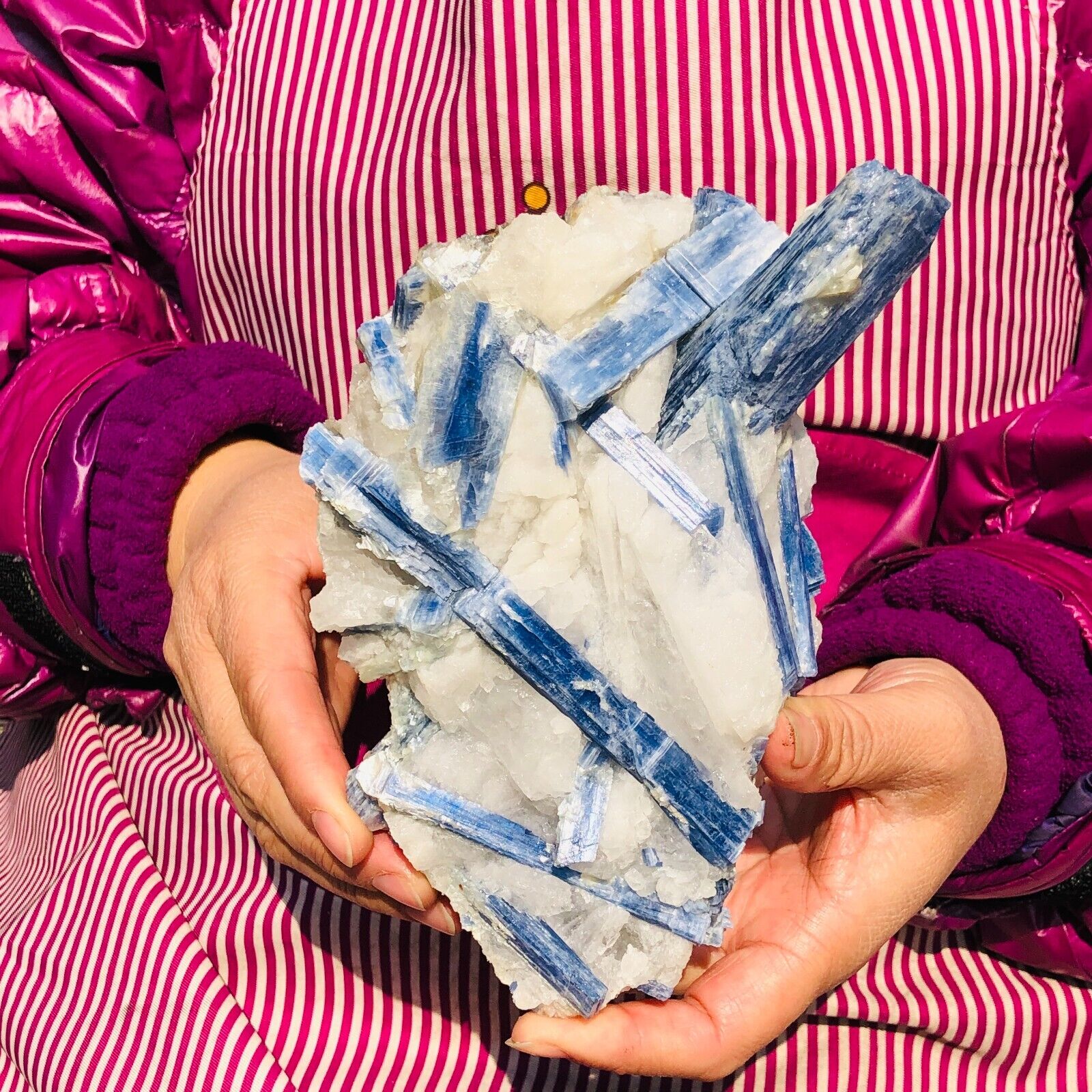 3.52LB Rare Natural Blue Kyanite Crystal Quartz Rough Mineral Specimen Healing
