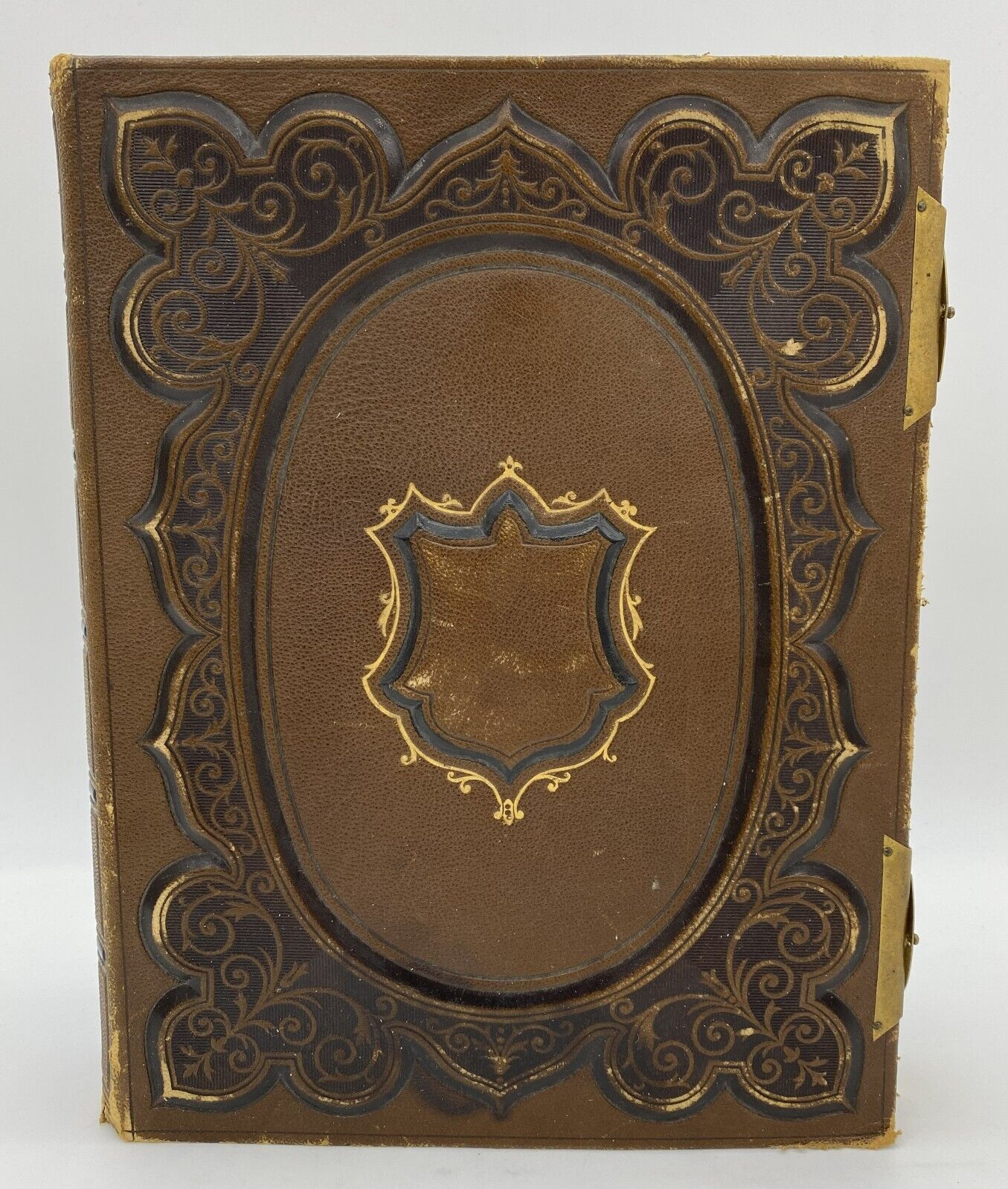 Victorian Photo Album with Vintage Collectible Cards
