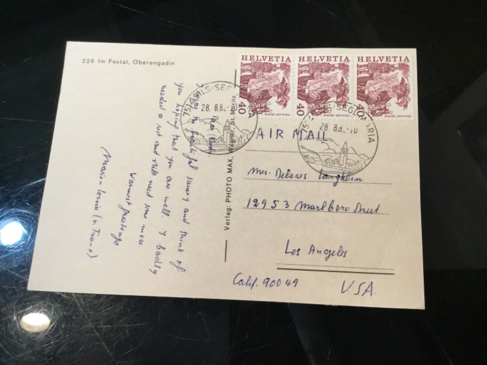 Marie-Louise von Franz Swiss Psychologist Handwritten Signed Postcard Billy Jack