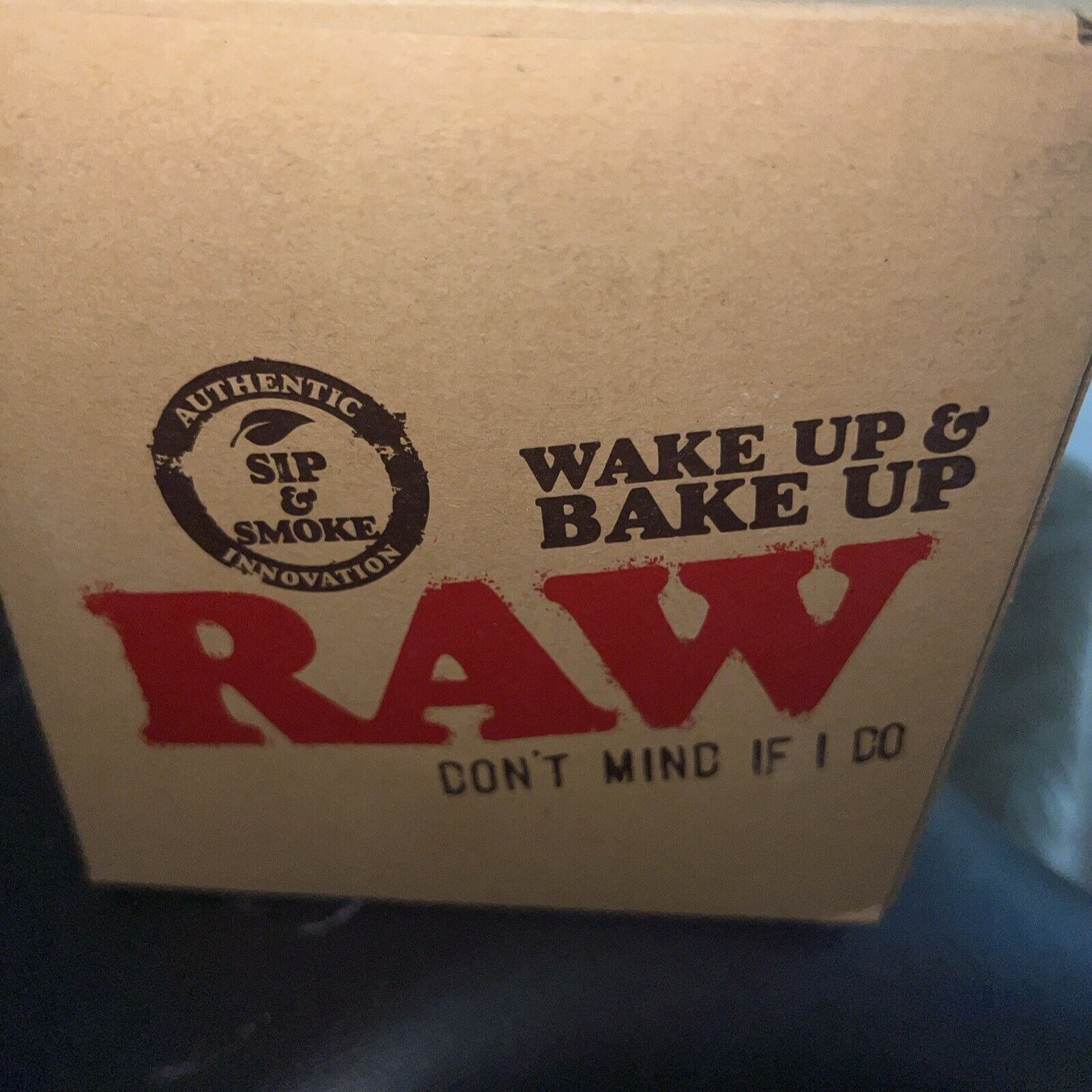 RAW Wake Up & Bake Up Ceramic Cone Mug - 10oz