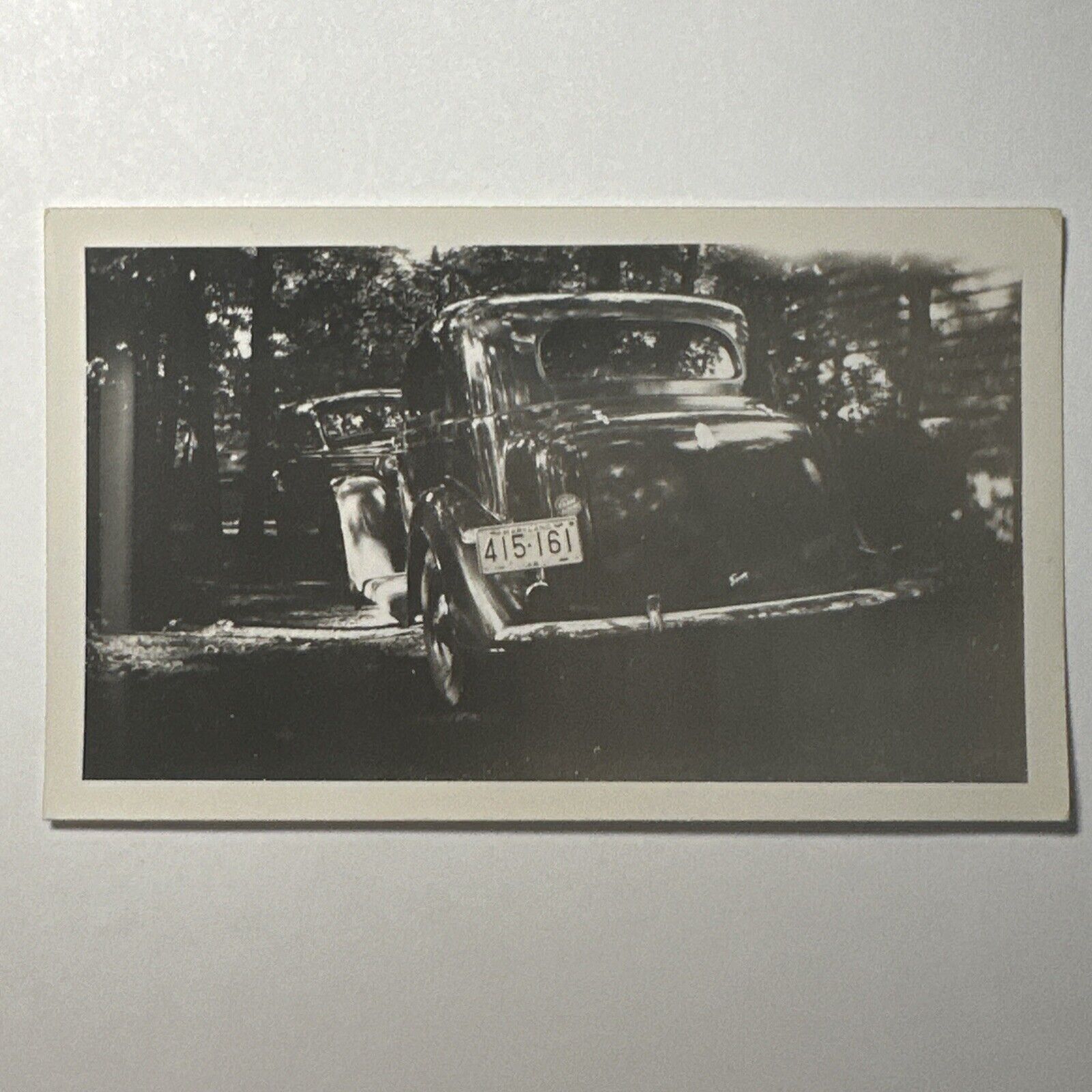 VINTAGE PHOTO Gorgeous Classic Car With Maryland License Plate Original Snapshot
