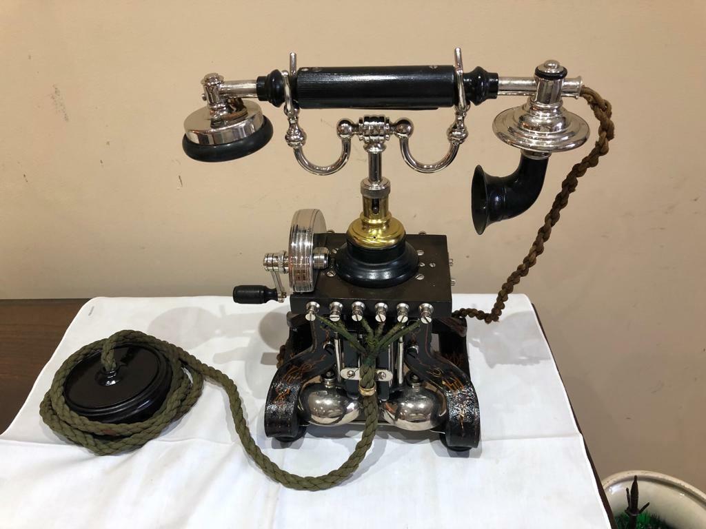 Early Rare Beautiful Skeleton Antique Telephone Peel Conner - Great Condition 
