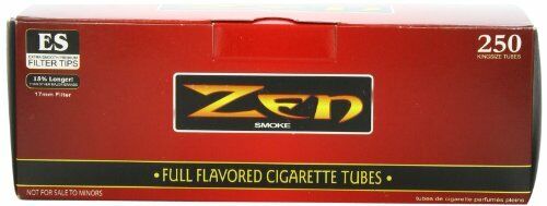 Zen 100mm Full Flavor Cigarette Tubes 250pc [5-Boxes]