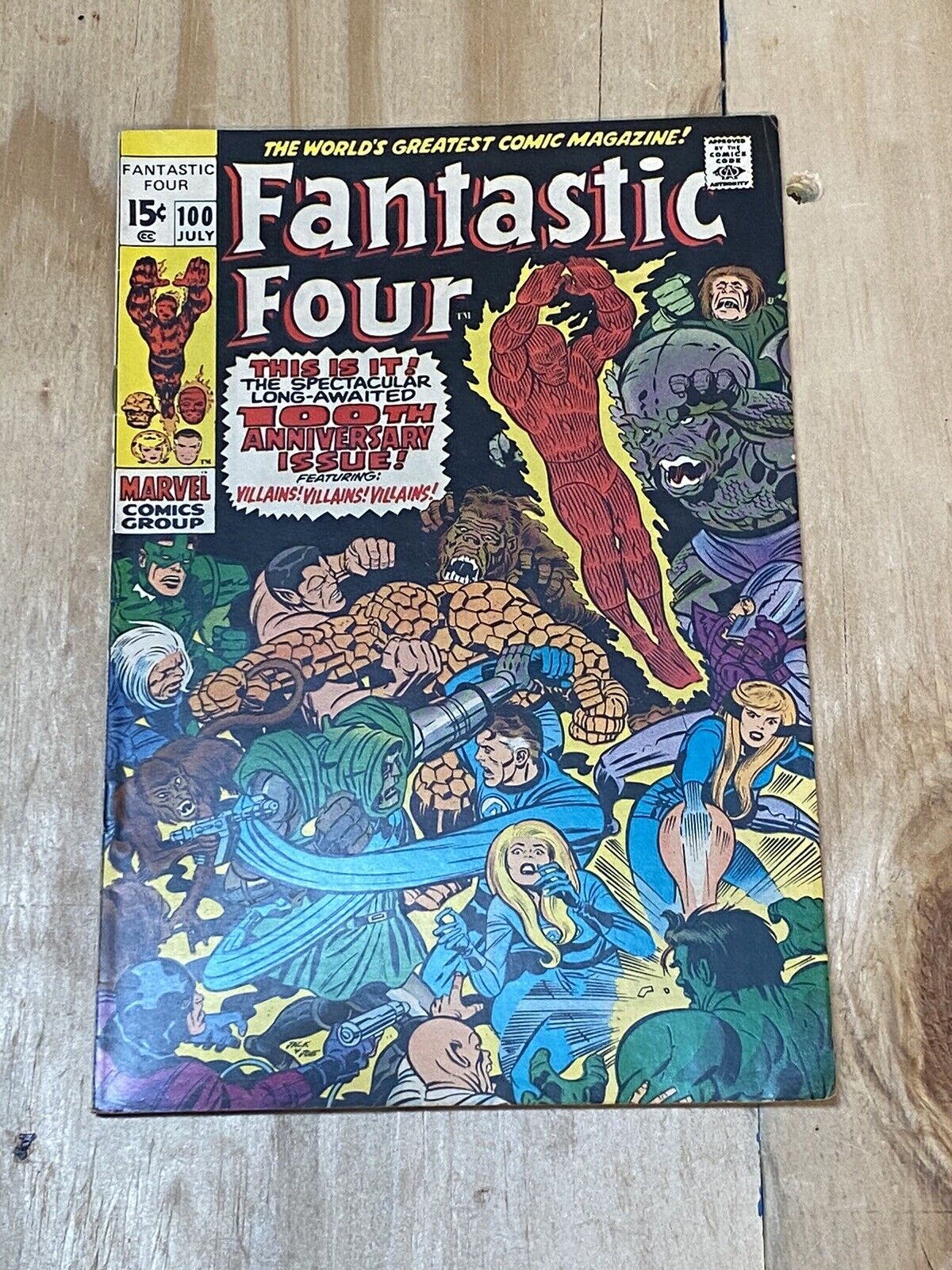 Marvel Comic Fantastic Four #100 July 1970