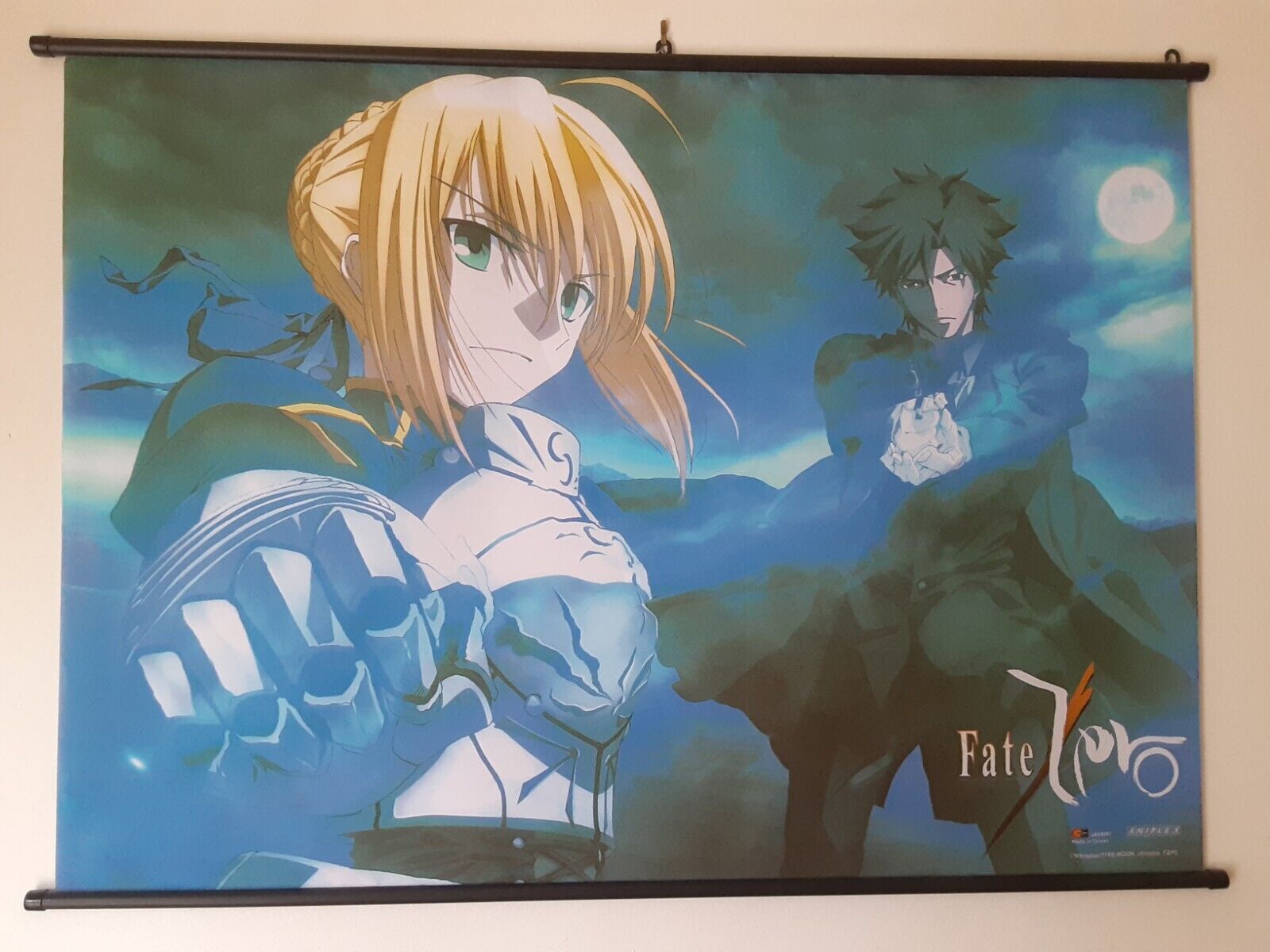 Fate Zero Anime Wall Scroll Fabric Poster W/Rods & Hooks 43\
