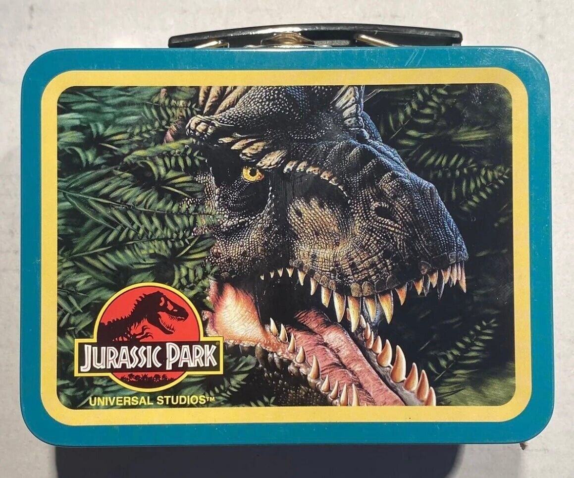 Vintage Universal Studios Jurassic Park Lunch Tin