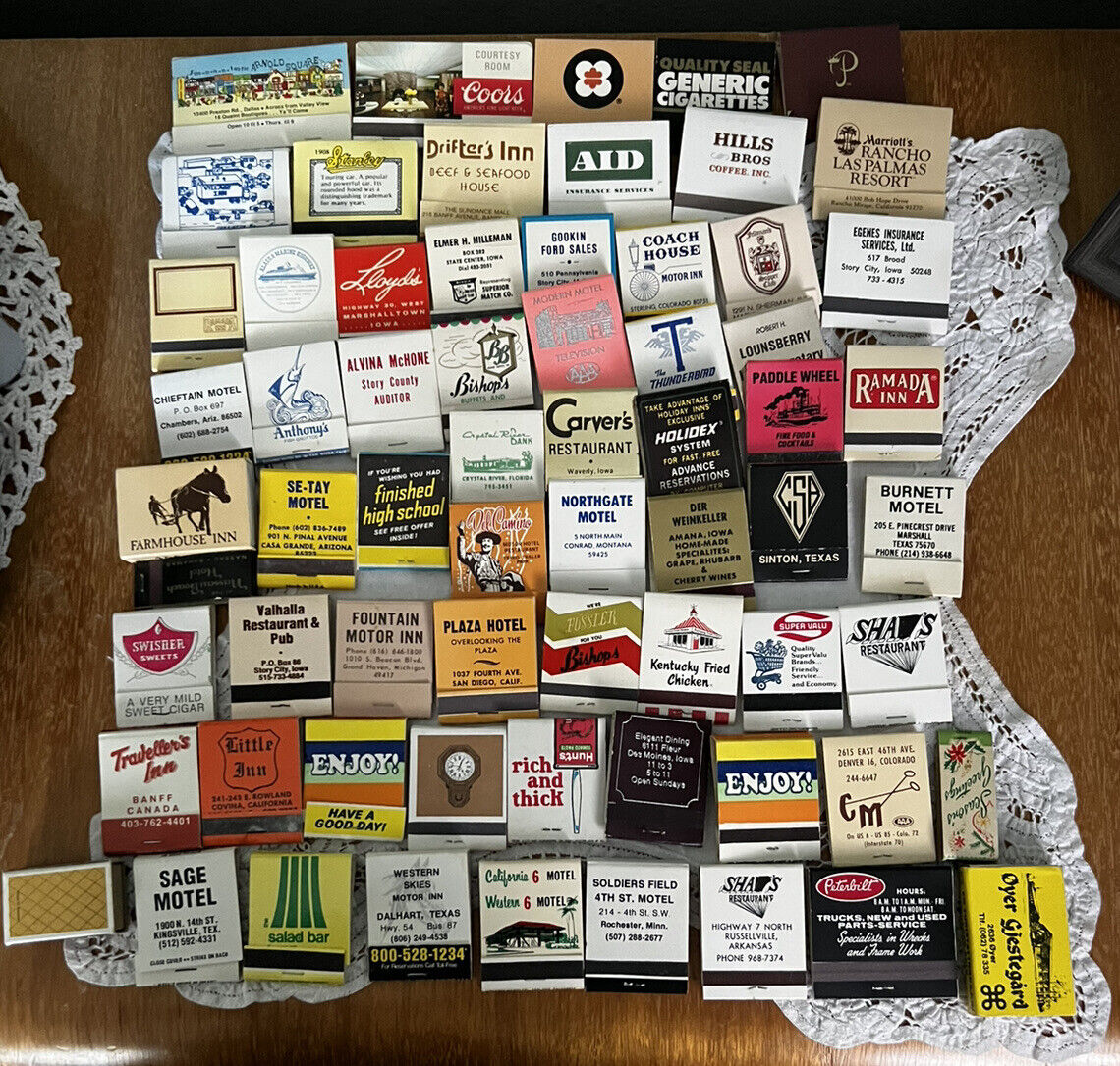 collection of matchbooks- 304 of them