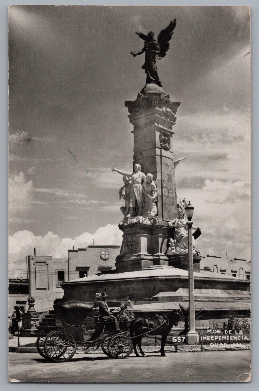 Monument to the Centennial of Independence Guadalajara Mexico RPPC Postcard