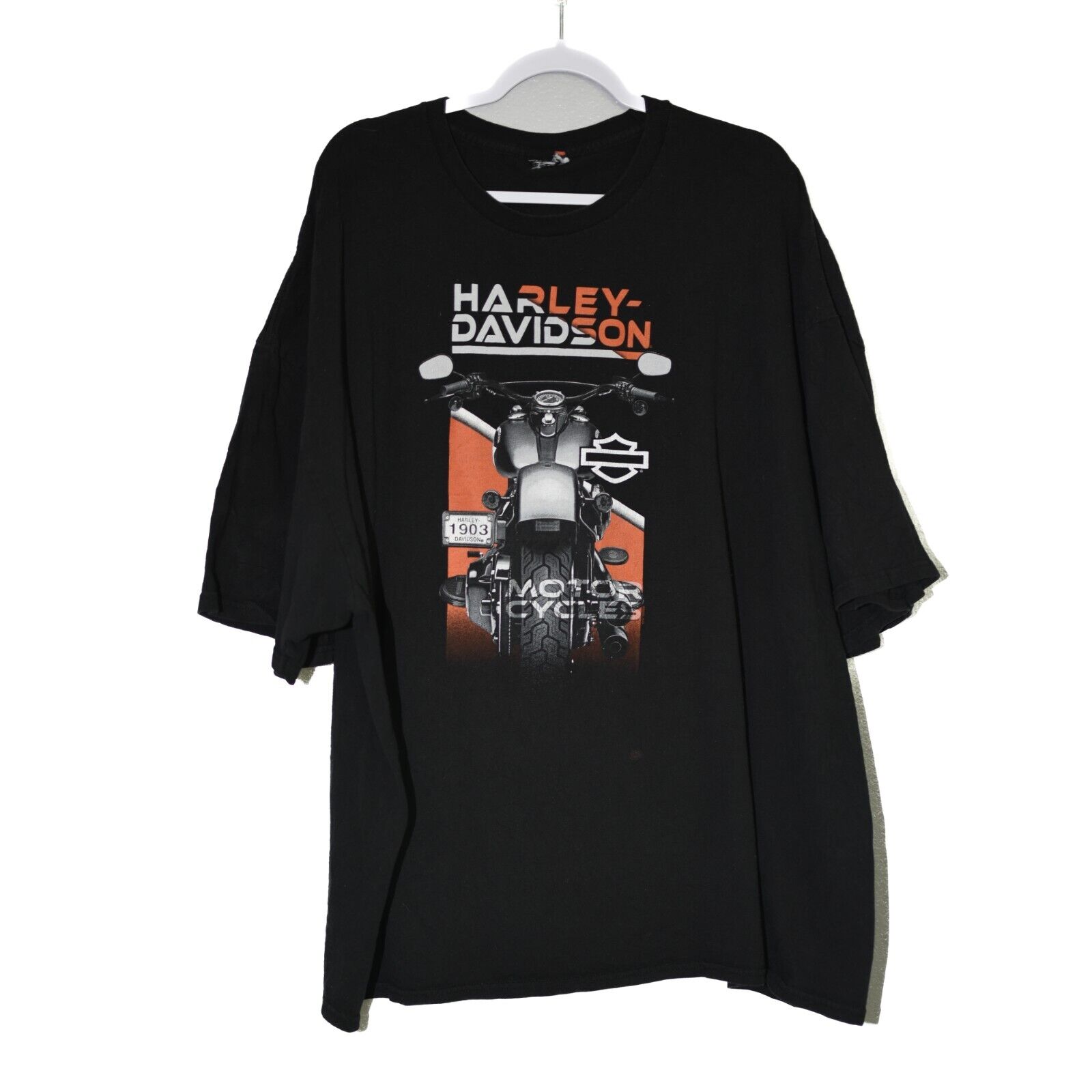 Harley Davidson Boston, MA Mens T-Shirt Black Cotton Short Sleeve Crew Neck