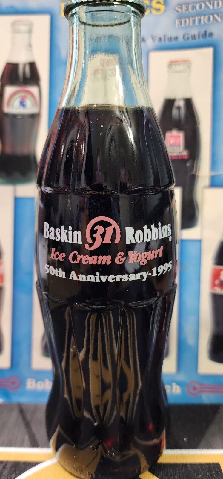 Coca Cola bottle rare 1995 Baskin 31 Robbins Ice Cream & Yogurt  50 Anniversary 