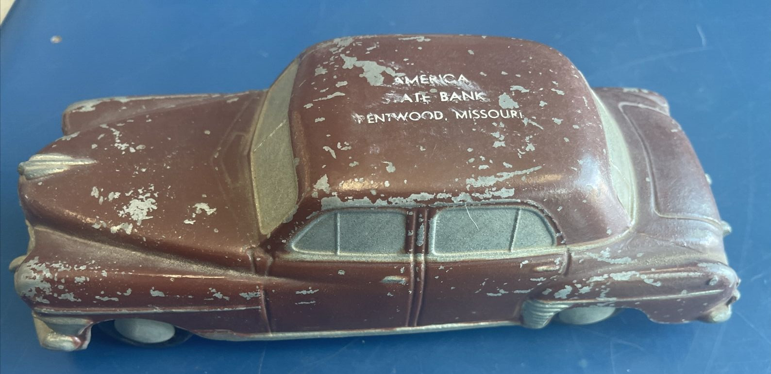 Vintage Banthrico Promotional Metal CHRYSLER  Model Car Auto Bank 1950s Missouri