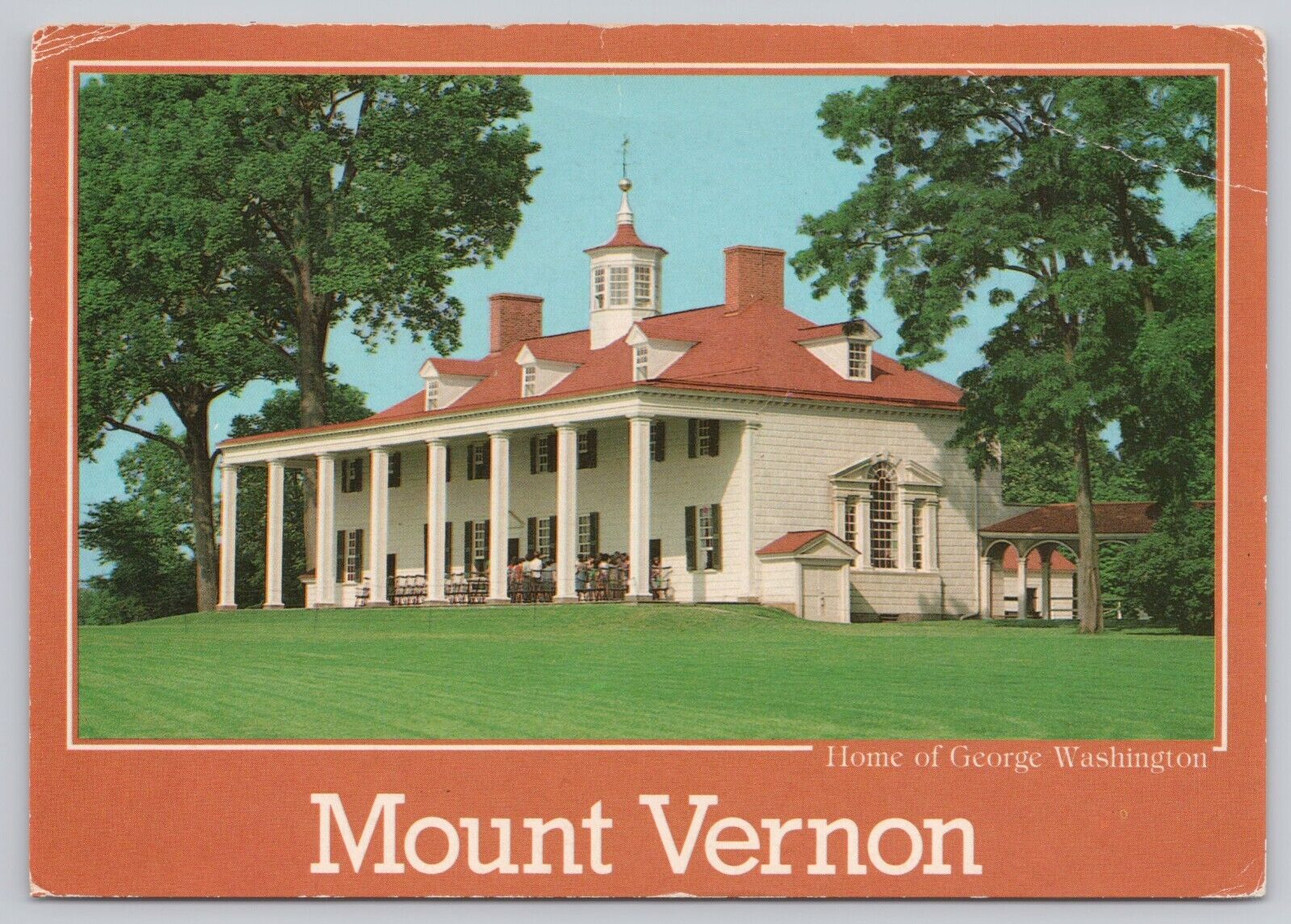 Mount Vernon Virginia, George Washington Home, Vintage Postcard