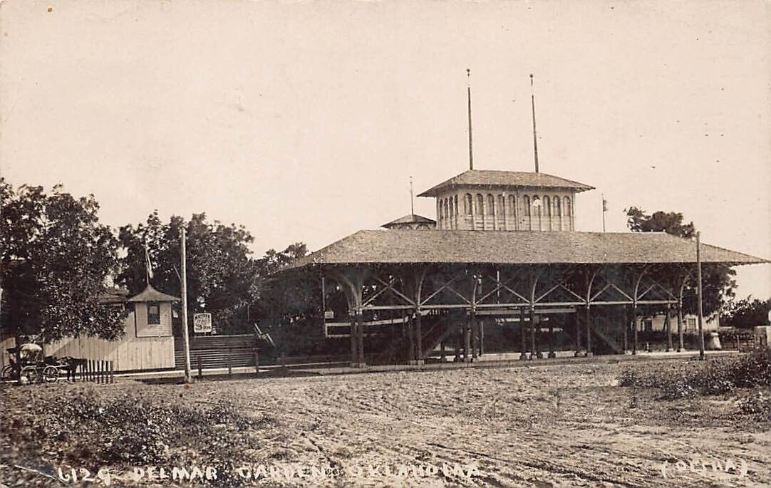 RPPC Oklahoma City OK Delmar Gardens Defunct Amusement Park Photo Postcard Q8