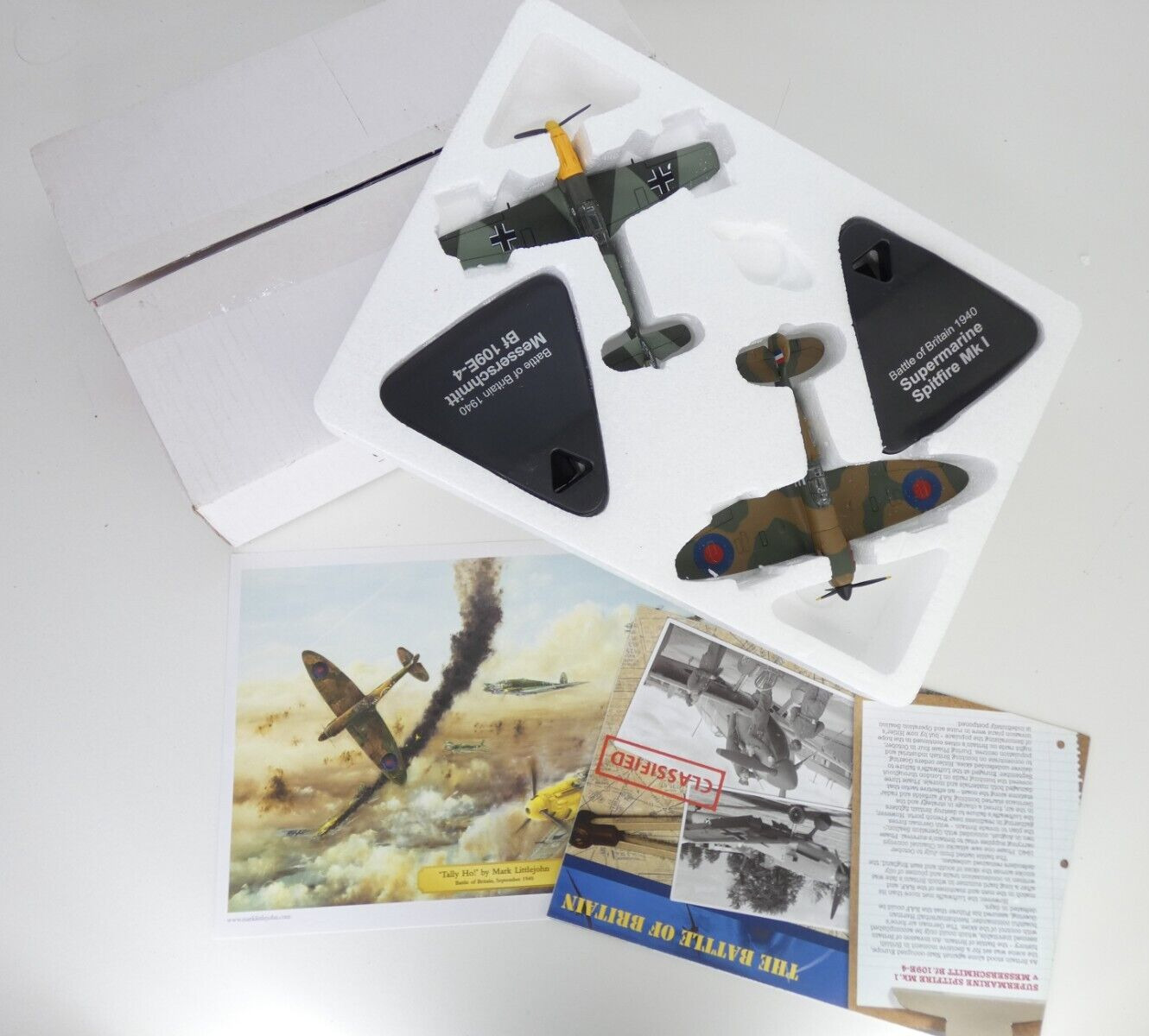 Atlas Editions Battle Of Britain Supermarine Spitfire Messerschmitt Toy Planes