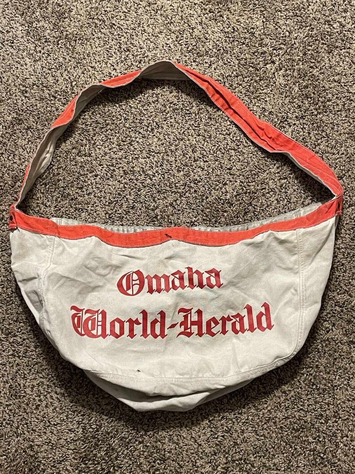 Vintage Omaha World Herald News newspaper carrier paper route Courier Bag