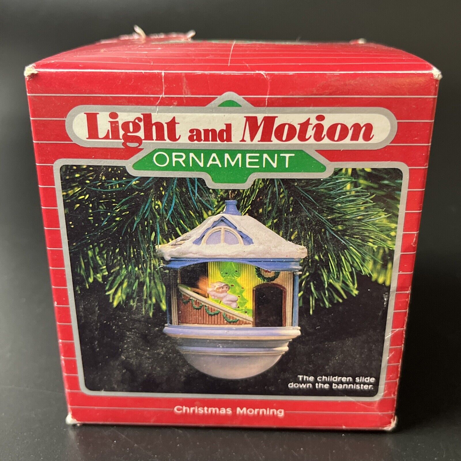Hallmark 1987 Christmas Morning Light & Motion/Keepsake Magic Ornament Works