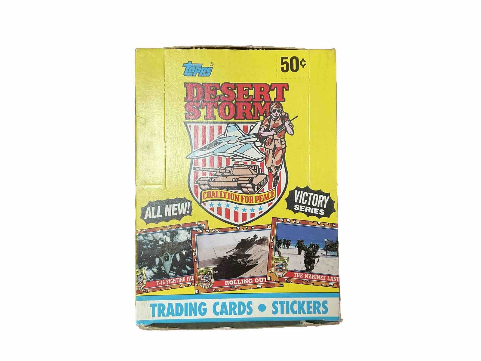 1991 Topps Desert Storm Trading Cards Victory Series Wax Box 36 Sealed Packs