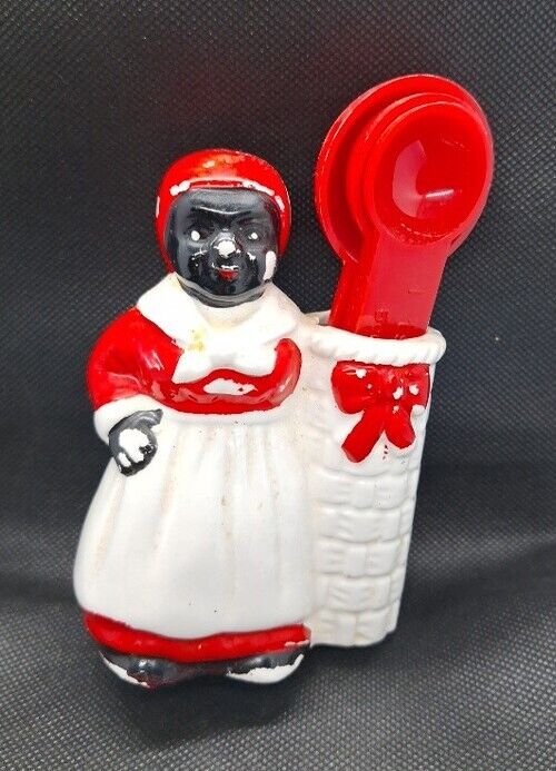 Vintage 1950\'s African American Woman Ceramic Tooth Pick Holder