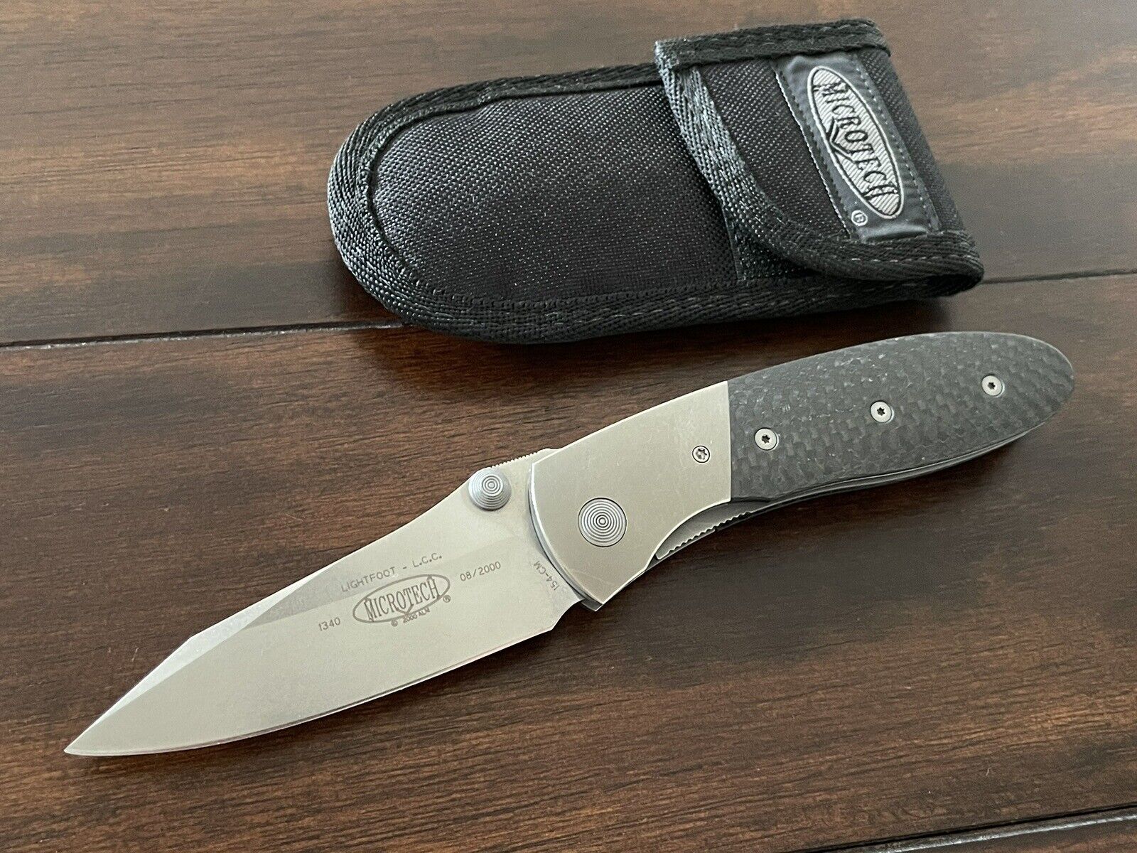 Microtech Lightfoot L.C.C. Year 2000 Stonewashed 154-CM Blade Knife RARE