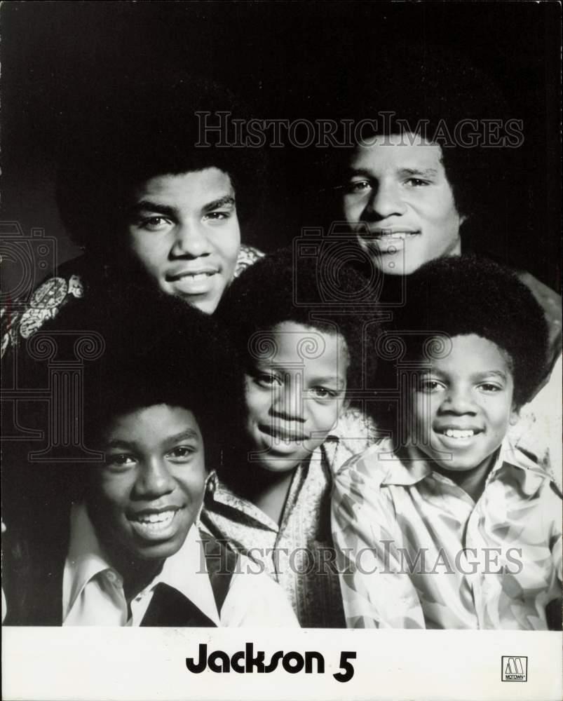 1971 Press Photo Members of The Jackson 5 - lrp90773
