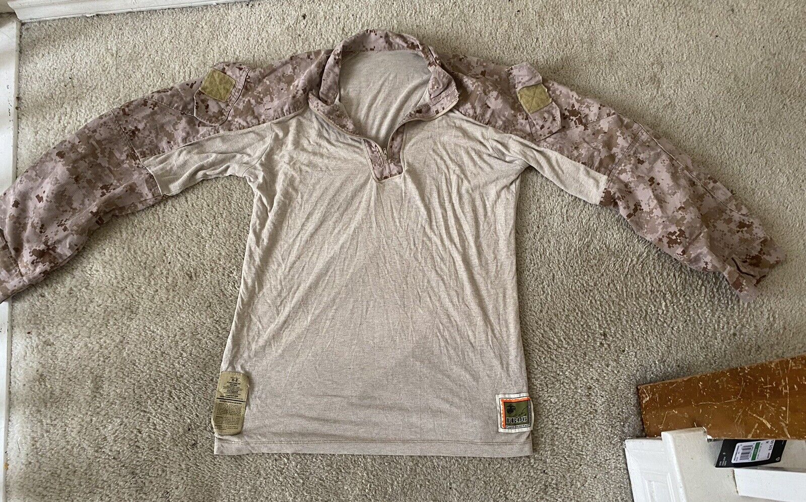 USMC Marine Digital Desert MARPAT FR Combat Shirt FROG Medium Regular