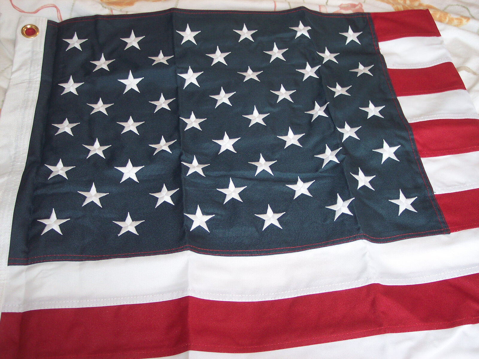TWO  (2) USA FLAGS 3X5 Strongest Flag Available with Solid Brass Grommets