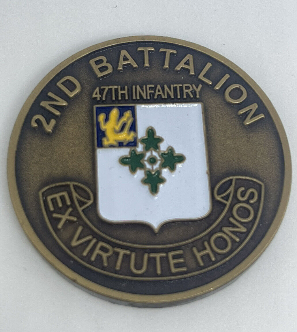 2nd Battalion 47th Infantry - Never Quit - Challenge Coin - U.S. Military
