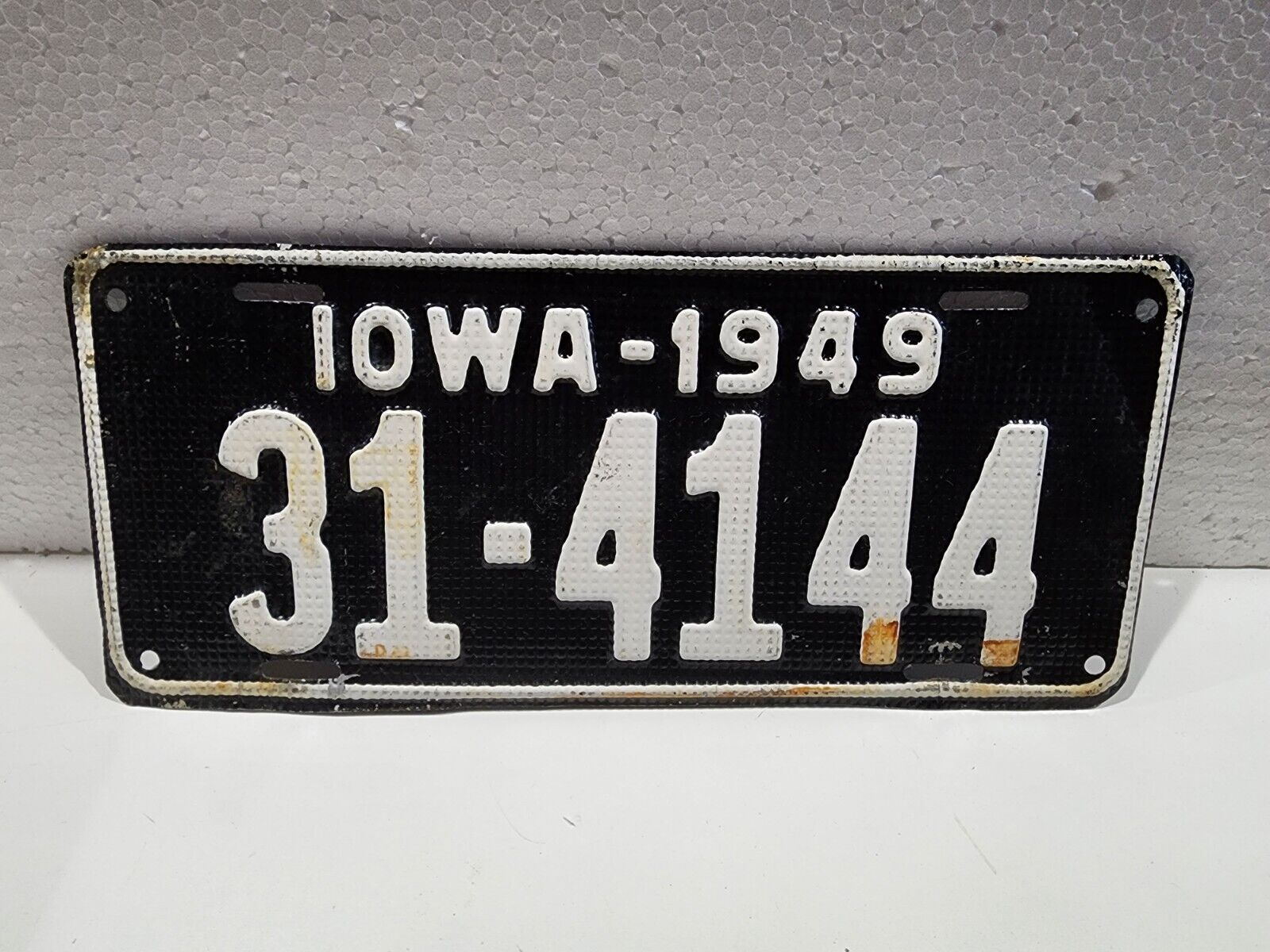 Vintage 1949 49 United States IA IOWA LICENSE PLATE CAR Auto OLD Truck 31-4144