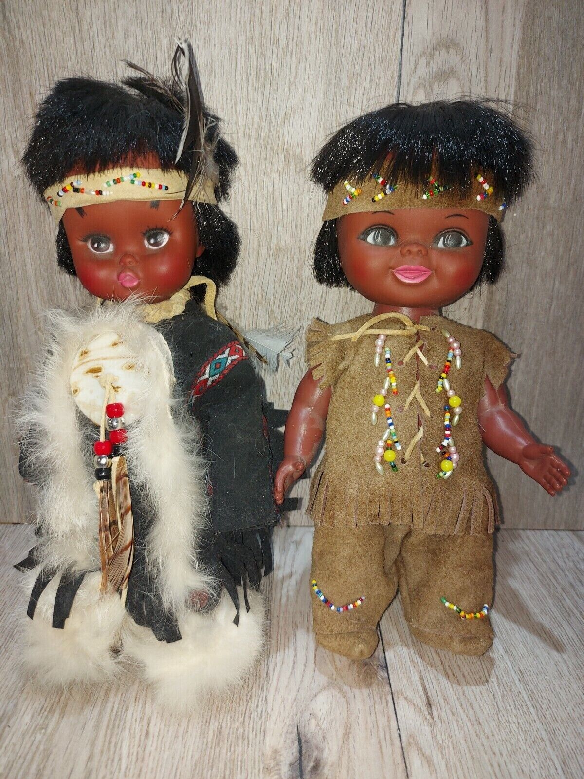 Pair of Reliable Toy Co Native Boy Girl 11