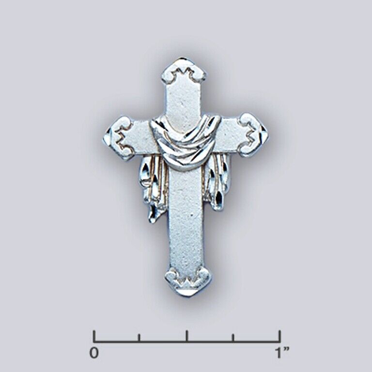 .925 Silver Cross and Robe  + .925 Sterling Silver Chain - Final Inventory