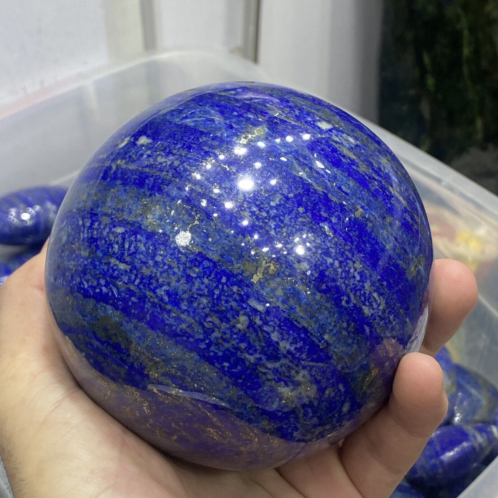 New Lapis Lazuli Sphere Top Quality Natural Stone 100mm