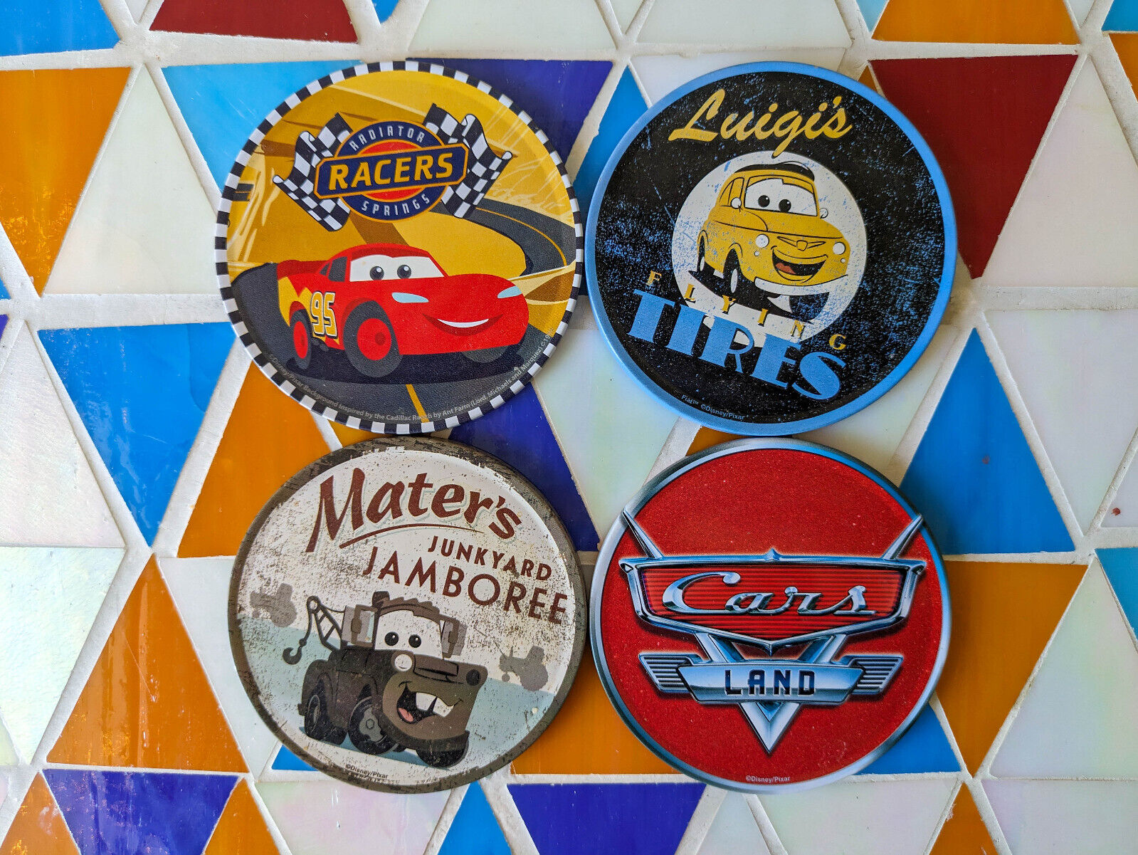 Disney/Pixar Cars 4 Pack Coasters from Carsland California Adventure