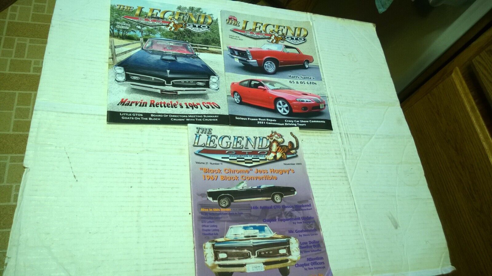 The Legend Pontiac Association of America Magazines (3)