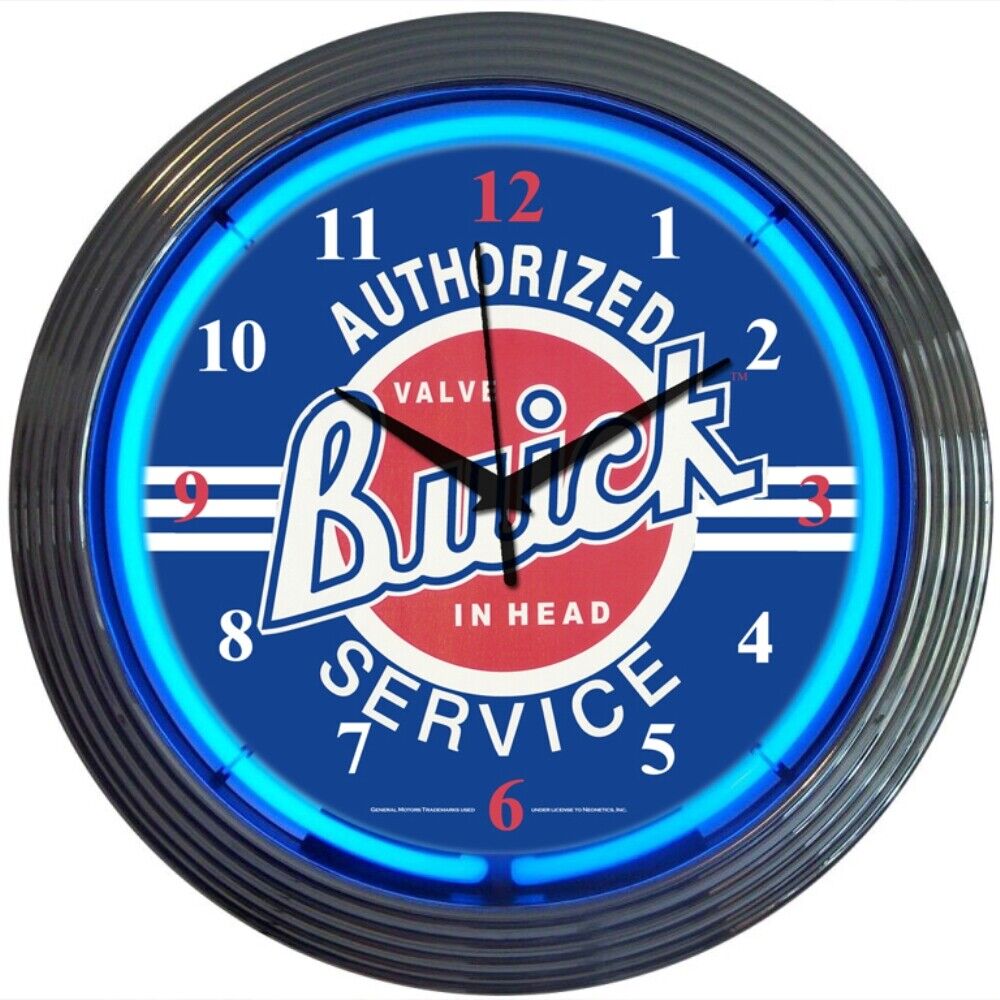New Buick Service Neon clock sign Riviera Skylark Century Regal Garage wall lamp