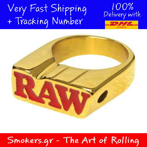 1x Original RAW Gold Smoker Ring - Size 12