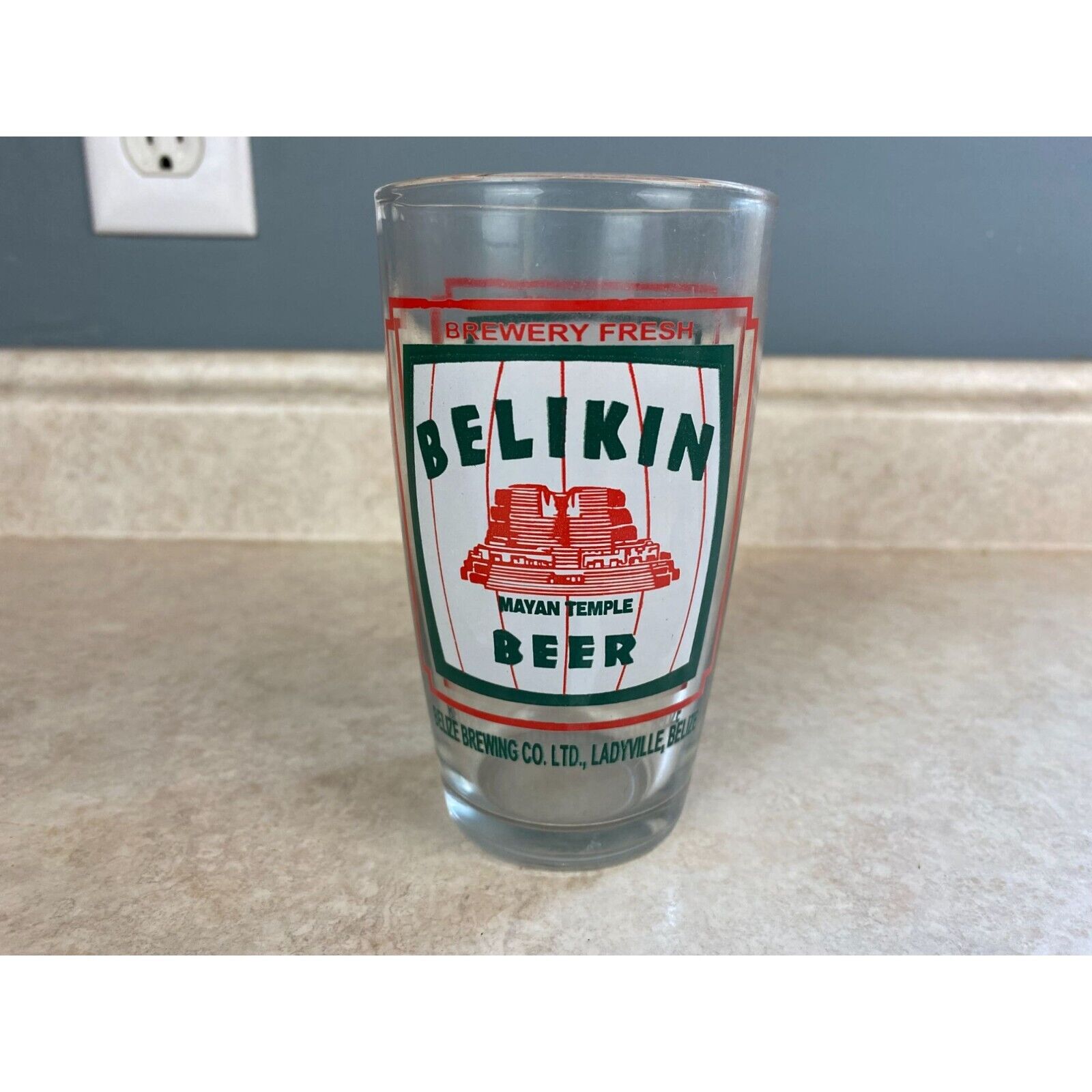 Belize Brewing Co. Belkin Beer 10oz Beer Glass