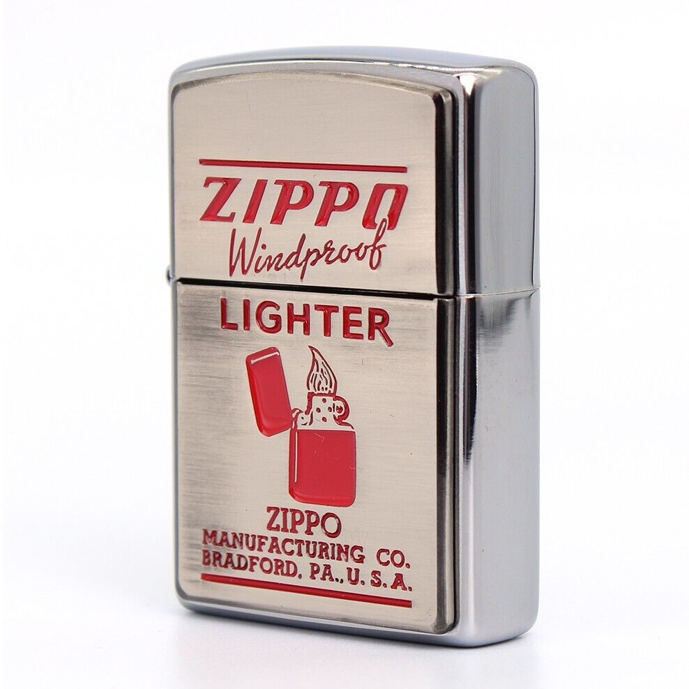 Zippo lighter Japan Original/ Z-Vintage Art Metal Emblem Windproof/ Free 3 Gifts