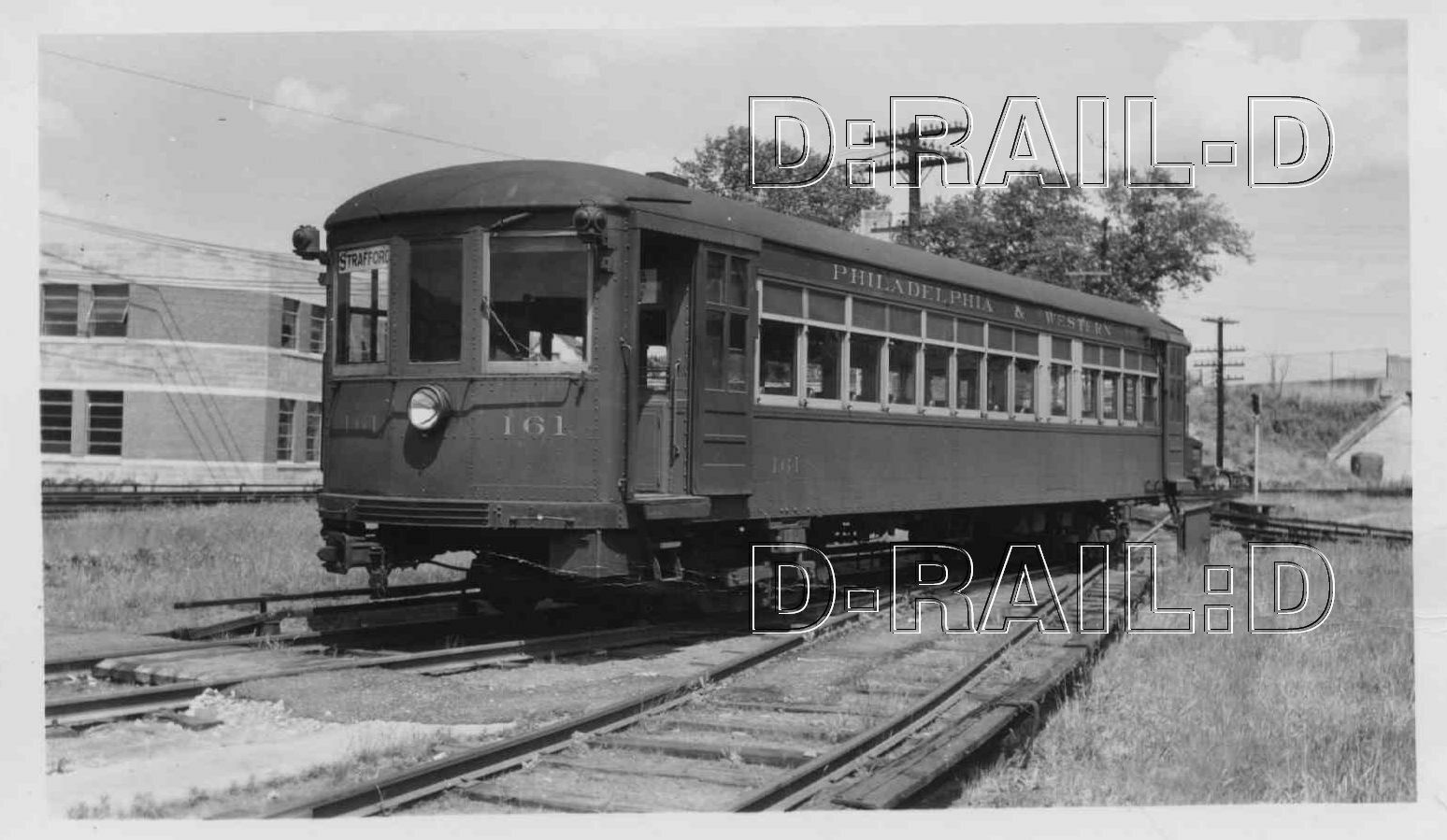 9D548 RP 1940s/50s PHILADELPHIA & WESTERN RAILWAY CAR #161