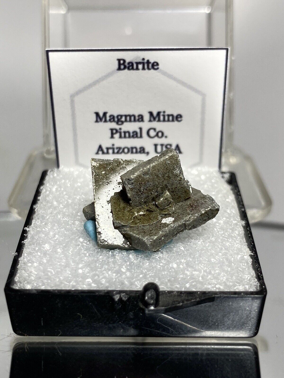 Barite Thumbnail Mineral - Magma Mine, Arizona, USA