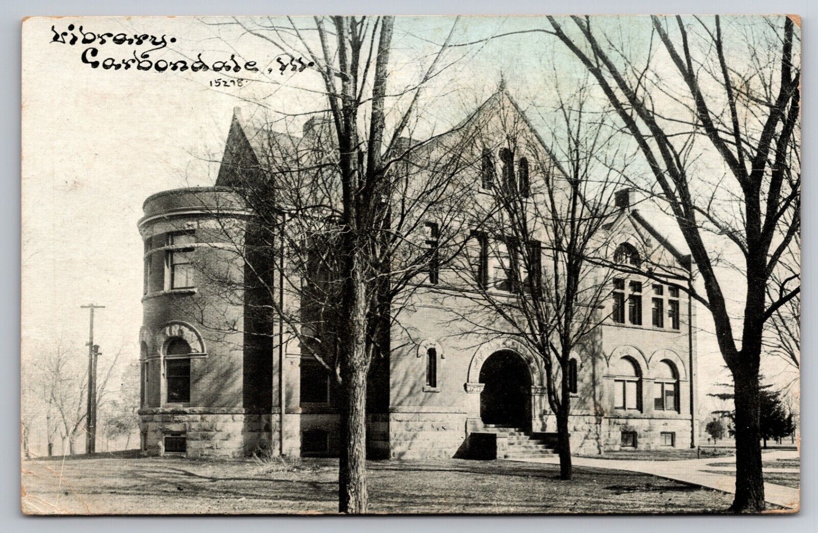 Library Normal University Carbondale Illinois IL 1913 Postcard