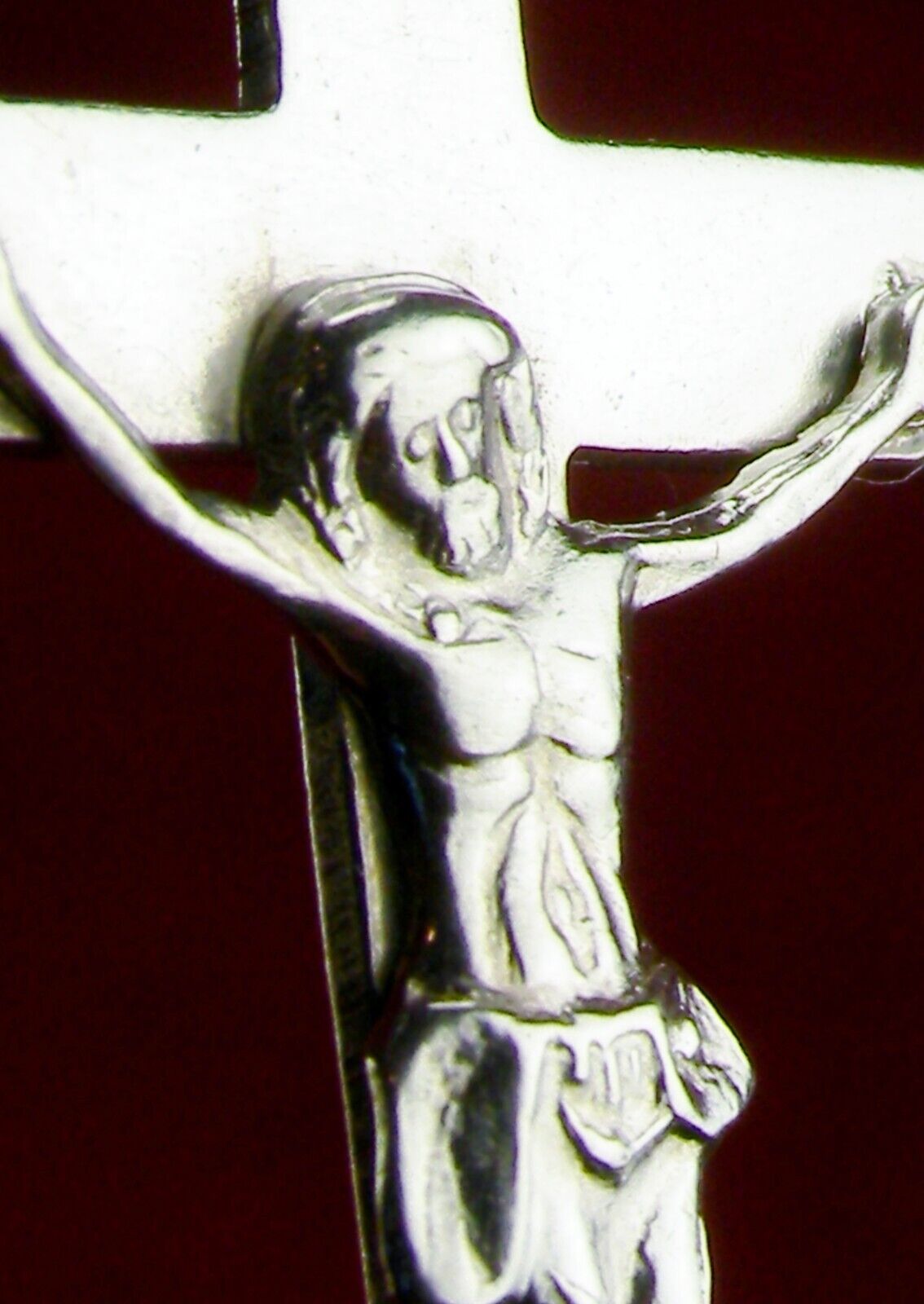 Carmelite Nun's Vintage Classic Style EARLY CREED Sterling Silver Cross Crucifix