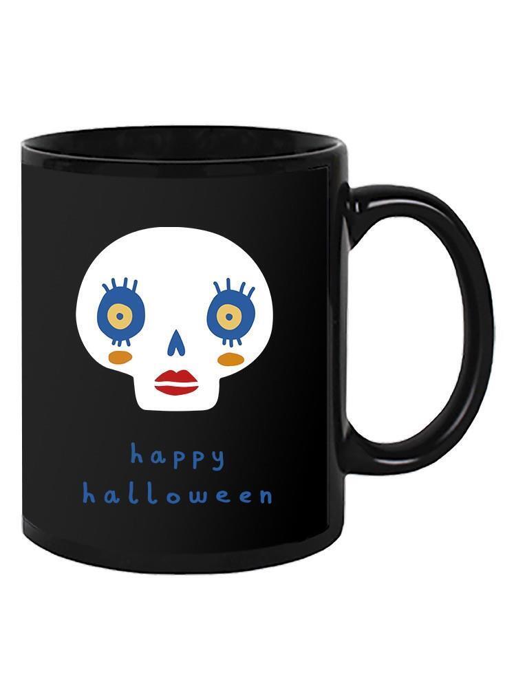 Funny Skull W Makeup Halloween Mug - Image by Shutterstock