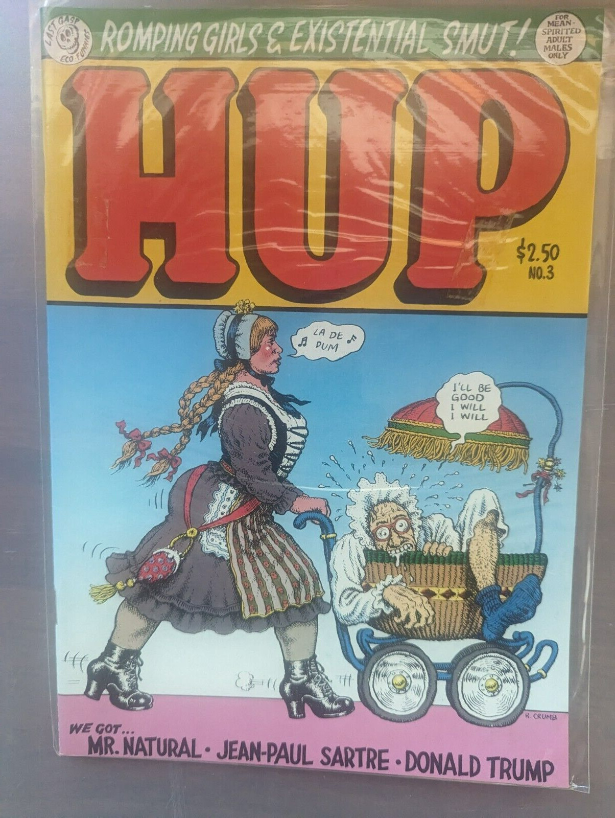 HUP #3 VG Last Gasp Comics 1989 1st Printing Robert Crumb - Donald Trump