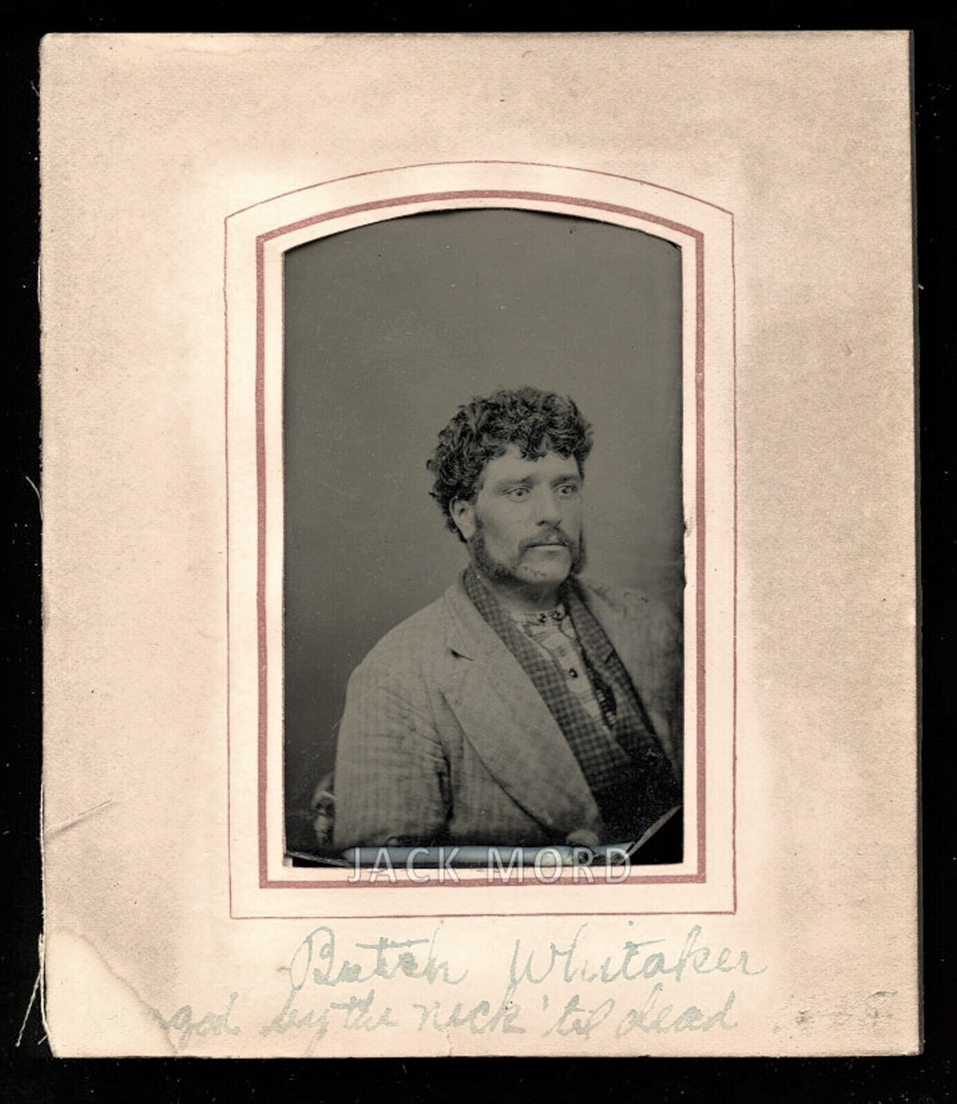 Unusual Tintype Photo of Man \