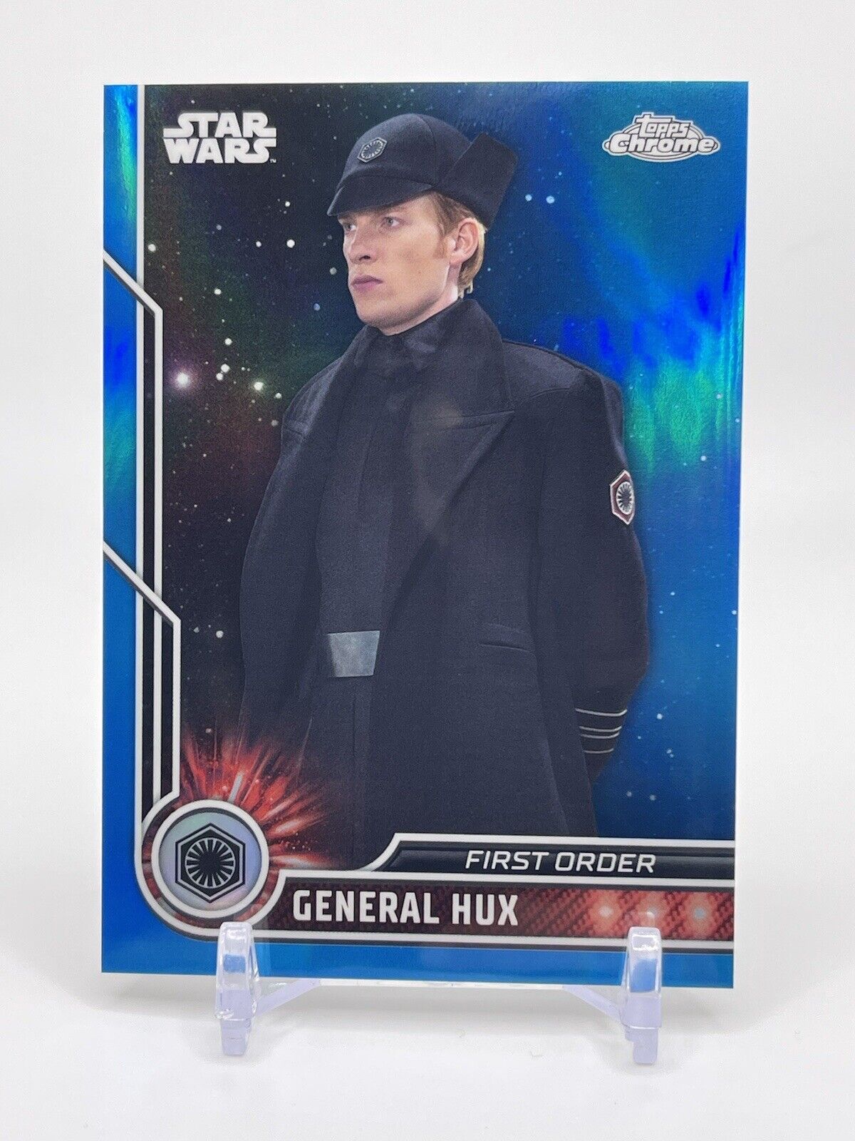 2023 Topps Chrome Star Wars General Hux Blue Refractor /150 First Order
